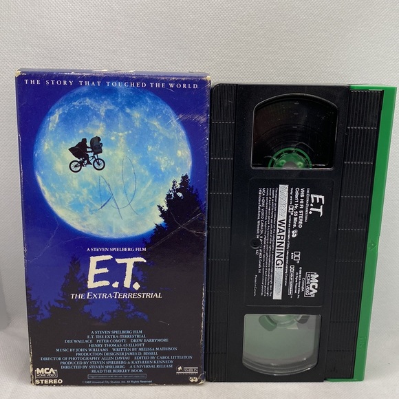 E.T. The Extra-Terrestrial VHS Green and Black Tape Steven Spielberg 1982 - Picture 12 of 12